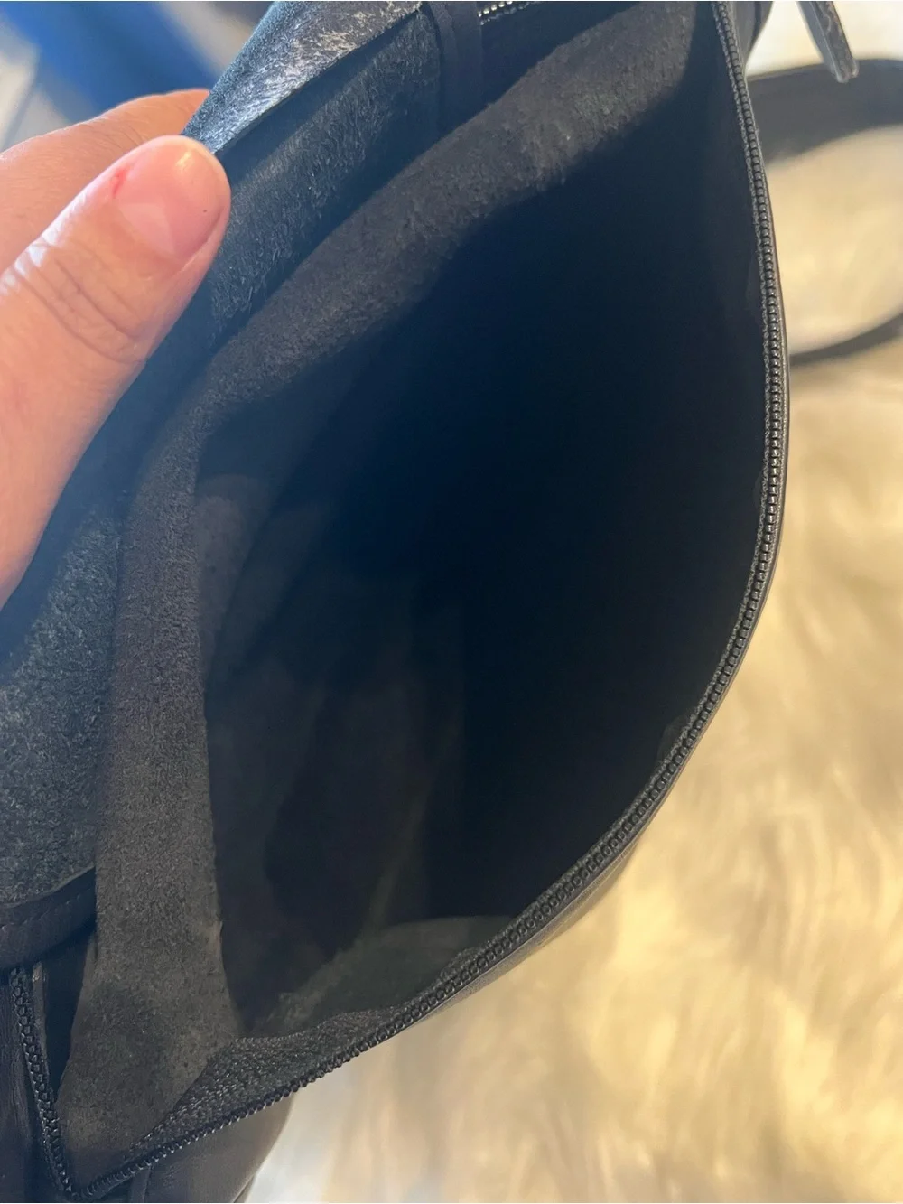 Coach Black Leather Shoulder Strap Bag with Silver Buckle